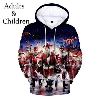 Vroče Prodaje Božič 3D Hoodies zgornji del Trenirke moški ženske Dolg Rokav jeseni, pozimi topli mode fantje dekleta puloverji 3D Oblačila