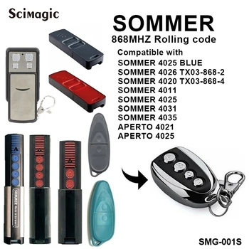 3X Sommer 4031 4025 4011 4020 4025 4031 4035 garažna vrata krmilnik daljinski upravljalnik 868Mhz rolling code za vrata ukaz tipko f.o.b.