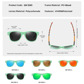 GM 2020 Klasični Okvir Vožnjo sončna Očala Ženske/Moške blagovne Znamke Oblikovalec Naravnih Lesenih Retro sončna Očala Modis Oculos Za s5085