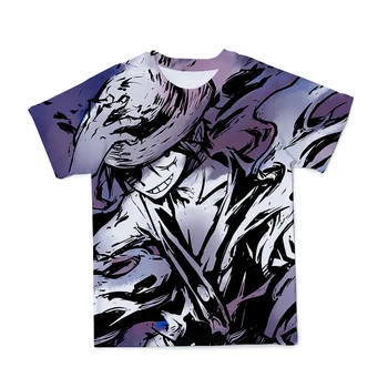 2021 Košarka Enotno za Moške 3D Tiskanje Prevelik Anime T-Shirt Modi Udobno Dihanje Kratek Sleeve110-6XL