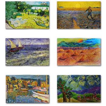 Slavni Van Gogh Kavarna Terasa Na Noč Oljna Slika Reprodukcije Na Platno Plakatov In Fotografij Stenskih Slikah, Za Dnevno Sobo