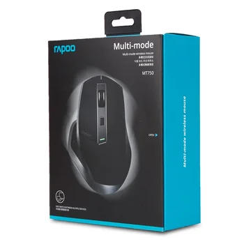 Rapoo MT750 Polnilna Multi-mode Bluetooth 3.0,4.0 2.4 G Wireless Mouse Več Povezave in Enostavno Preklapljanje