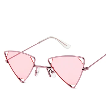 Trikotnik Sončna Očala Gothic Letnik Ženske Moški Kovinski Okvir Za Očala Punk Sončna Očala Modni Odtenki Očala