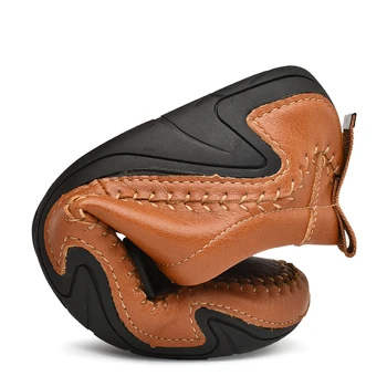 Nova Moda Priložnostne Čevlji Loafers Kakovosti Usnja Moške čevlji Moški Stanovanj Moccasins Čevlji Udobno Vožnjo Čevlji Velika Velikost 38-47