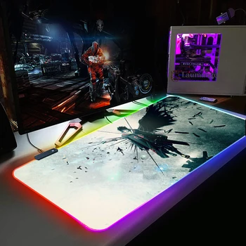 Naruto Gaming Mouse Pad Igralec Anti-slip 900x400mm Velike Mouse Pad XXL Mause Tipke Osvetljene Desk Mat Preprogo RGB