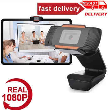 Novo 360 Stopinj Vrtljiv 2.0 HD Webcam 1080p USB Kamera Video Snemanje, Spletna Kamera Z Mikrofonom Za PC Računalnik