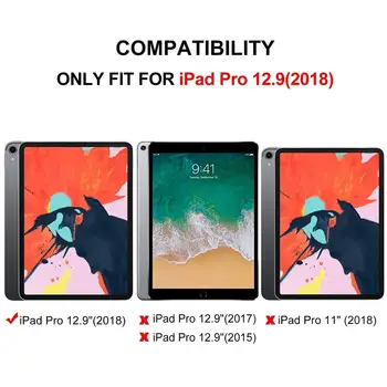 Smart Cover za Apple iPad Pro za 12,9 palčni 2018 3. Generacije Osvetljene Tipkovnice Primeru iPad A1876 A1895 A1983 AZERTY QWERTY španski