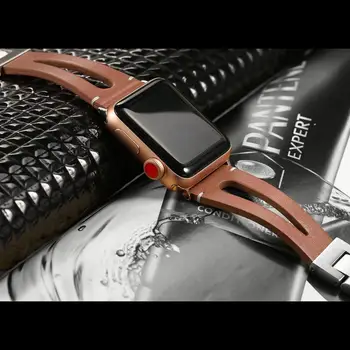 Usnje Trakovi za Apple Watch Band Serije 5 40 mm 44 Serije 4 3 38 mm 42mm, Ročno Letnik Usnjeno Zapestnico Združljiv iwatch