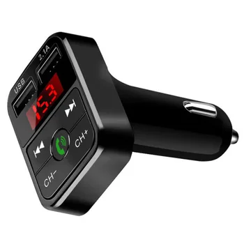 B2 Bluetooth Avto FM Oddajnik za Prostoročno uporabo Bluetooth Komplet Glasba Adapter za Polnilnik USB Mp3 Predvajalnik Radio Kompleti Bluetooth Slušalke