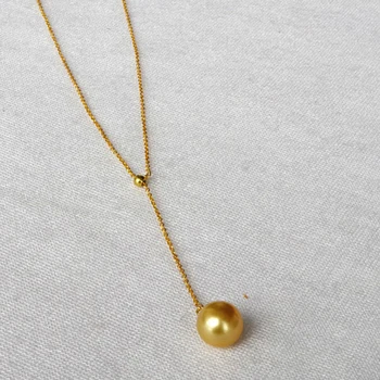 Origial Zlati South sea pearl Večnamensko Ogrlico, Obesek 18k zlato Fine nakit za ženske, gospe, Matere, dekleta, najboljše darilo
