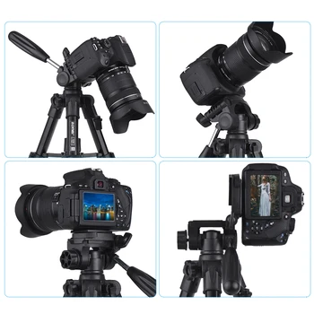 ZOMEI Q100 Lahki Mini Namizni Stativ Prenosne Kamere Potovanja Stojalo w/ Quick Release Plat za Canon, Nikon DSLR Pametni telefon