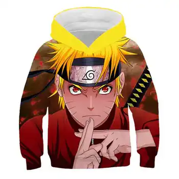 Nova 3D Naruto sasuke otroci hoodies jeseni fantje dekleta puloverju tiskanja sweatshirts vroče prodaje baby boy oblačila vrhnja oblačila sudaderas