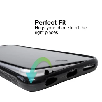 Aprarvest Električni Roza Silikonske Gume Telefon Primeru Kritje Za iPhone 5S 5 JV 6 6S 7 8 PLUS X XS XR MAX 11 PRO