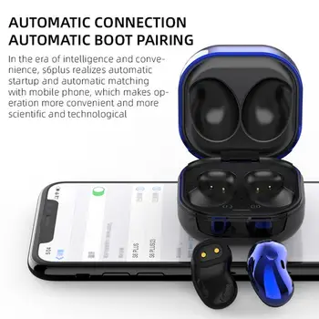 S6 Plus TWS Brezžične Slušalke Touch Kontrole 9D Stereo Bluetooth 5.1 Slušalke Z Mikrofonom Šport Vodotesne Slušalke