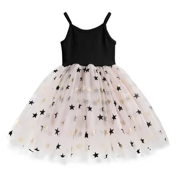 3-8 Let Fancy Design Star Samorog Obleko za Dekleta Princesa Unicornio Stranke Obleke Jeseni Otroci Obleke za Dekle, Praznična Noša