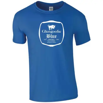 Glengoolie Modra Scotch T Shirt Funt Archer Vino, FX TV Serije Smešno Moških Vrh Kul Priložnostne ponos majica s kratkimi rokavi moški Unisex Novo