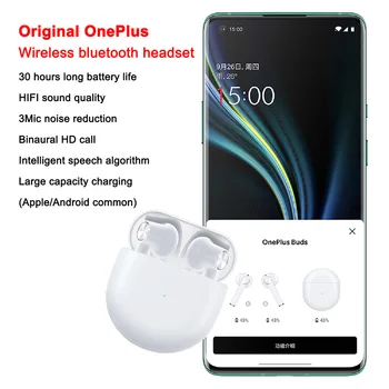 Novo Oneplus Brsti Globalna Različica Bluetooth 5.0 Brezžične Slušalke TWS IP55 20 Ur Bass Boost Glasbo, Šport Čepkov Za Oneplus 8 T