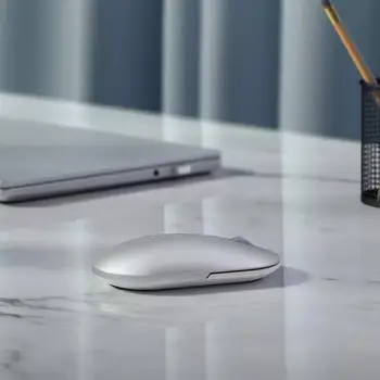 Najnovejši Xiaomi Bluetooth miška Mi moda Brezžično Miško Igra Mišk 1000dpi 2,4 GHz WiFi link Optical Mouse Kovinski Prenosni Miško