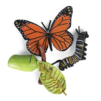 Oenux Veren Simulacije Insektov Metulj Ciklus Rasti figuric Živali Model PVC Visoko Quanlity Izobraževalne Srčkan Otroci Igrače