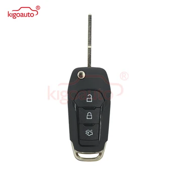 Kigoauto DS7T-15K601-BITI Flip daljinski ključ lupini 3 gumb za Ford Mondeo Spremstvo