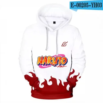 Primerna 3D, Anime Naruto Hoodies Moški Ženske Jeseni Sweatshirts Moda Hip Hop Hoody Priložnostne Risanke 3D Naruto Dolgimi Rokavi pulover s kapuco
