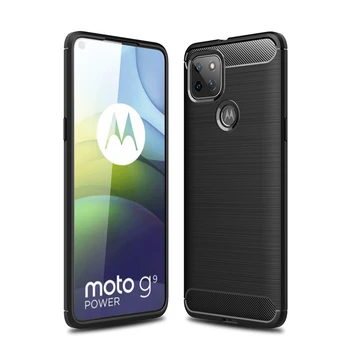 Mehko Ogljikovih Vlaken Primeru Za Motorola Moto G9 Moč Primeru G8 Moč Lite Plus Igrajo Pokrov Zaščitni Telefon Odbijača Za Moto G9 Moč