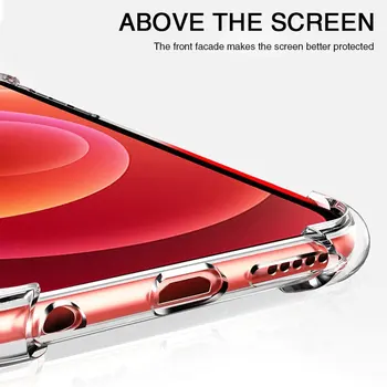 Luksuzni Shockproof Silikonski Telefon Primeru Za iPhone 11 12 Pro Max 12 X Mini Xs Max XS XR Barve Varstvo Primeru Hrbtni Pokrovček