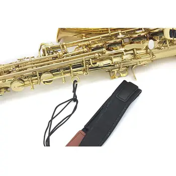 Univerzalno Nastavljiv Mehko Usnje, Saksofon Sax Vratu Traku z EVA Oblazinjeni Kovinski Kavelj Saksofon Deli, dodatna Oprema