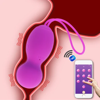 APP Buletooth Hlačke Brezžični Vibrator z vibriranjem Jajca Nosljivi Kroglice Vibratorji G Spot Klitoris Massager Adult Sex igrača za Ženske