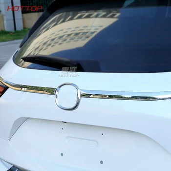 Topunion 2 Barve Zadaj Prtljažnik, vrata prtljažnika Izstopna odprtina zadnja Vrata Trakovi Dekoracijo Okvir Pokrova Trim 2 Kos ABS Za Mazda CX-5 CX5 2017 2018