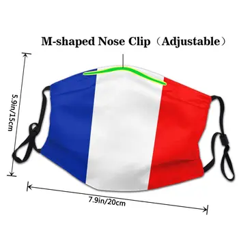 Francosko Zastavo Masko Francija Masko Za Odrasle Non-Enkratno Masko Dustproof Varstvo Respirator Masko