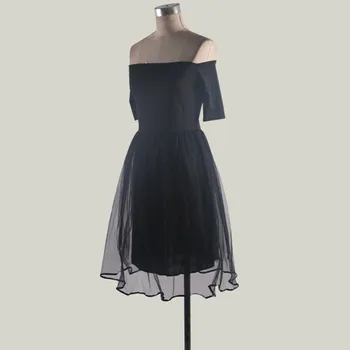 2019 Moda obleko ženska Seksi Žensk Off Ramenski Očesa, Kratek Rokav Vintage Obleke Večer Stranka Obleko Elbise haljo femme vestidos