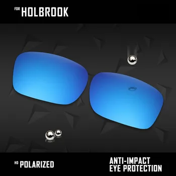 OOWLIT 3 Pari Polarizirana sončna Očala Zamenjava Leč za Oakley Holbrook OO9102-Črno-Srebrna & Ice Blue
