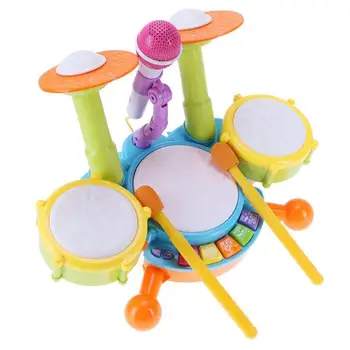 Otroška Glasbeno Boben Igrača Otroci Jazz Drum Kit Elektronska Tolkala Glasbila, Izobraževalne Darila, Igrače Za Otroke Od 3 Let
