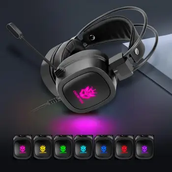 3.5 mmProfessional Gaming Slušalke Jesti Piščanca LED Osvetlitev Slušalke RBG Osvetljen Glasbe, Gaming Slušalke Slušalke S Pšenico