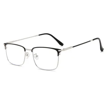 Anti-Modra Svetloba Očala Unisex Kratkovidan Očala z Spomladanski Tečaji Kovinski Okvir Očala Polni Platišča Očala