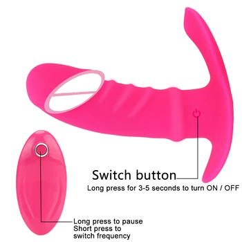 Brezžični Daljinski upravljalnik G-spot Massager Klitoris Vagine Stimulator Nosljivi Dildo, Vibrator za Ženske 12 Hitrost Sex Igrače USB Polnjenje