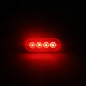 2pcs 12V 4 Led luči Rumena/rdeča/bela/modra Avto Prikolica Tovornjak motorno kolo strani marker svetlobni Indikator Lučka Potrditev svetilke
