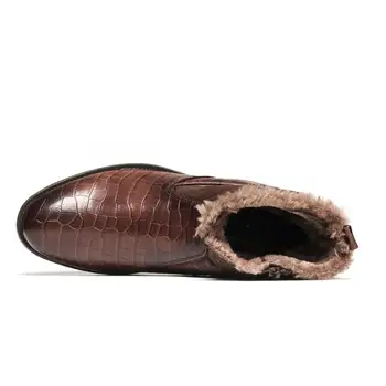 HECRAFTED moških zimskih čevljev 2020 toplo, Udobno Non-Slip Modni moški zimski škornji #KD5207C3