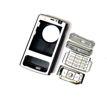 Celoten sprednji pokrov N95 tipkovnico za Nokia N95 hrbtni pokrovček baterije Visoke kakovosti stanovanj+Tipkovnica