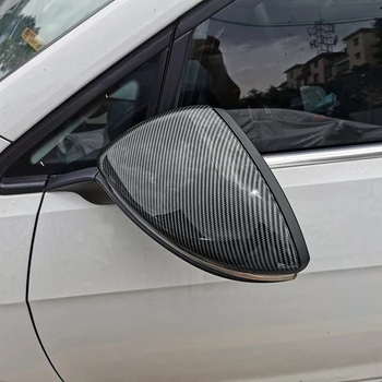 Univerzalni ogledalo kritje za VW Golf 7 7.5 R-Line GTI ogljikovih vlaken dekorativni videz ABS rearview mirror zajema kape