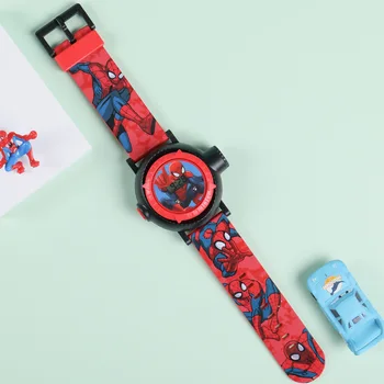 Veliki popusti Boy Toy Watch Projektor Spider man Super Otrok, Prijatelja, Otroka Digitalne Ure Otrok Darilo Stranka Predstavi Preproste Rdeče Gume