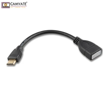 CAMVATE Standard Mini HDMI (Tip C) Moški-HDMI (Tip A) Ženski Adapter Kabel (6 Palcev) Za DSLR Kamere Pribor za Povezovanje