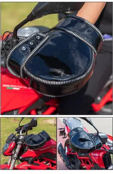 Moto handguard windproof del toplo žamet, prevleke za benelli vespa yamaha harley softail hladnih zimskih motorno kolo krmilo rokavice