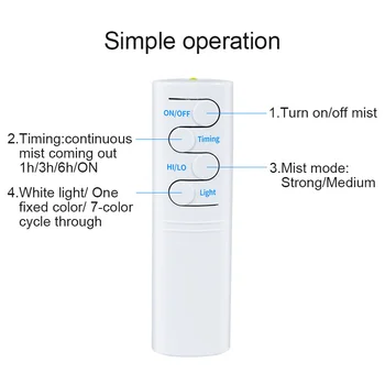 KBAYBO 550ml eterično olje difuzor zraka vlažilnik belega lesa daljinski upravljalnik aromaterapija megle maker LED nočna lučka za dom