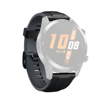 Zamenjava Usnje +Silikonski Watch Band Zapestje Traku Za Huawei Watch GT2 46mm Modni Pas Manšeta Smart Dodatki