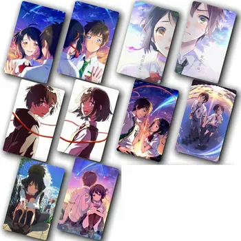 Vaše Ime Kiminonawa Anime Kartica Nalepke DIY Dekoracijo Avtobus ID Nepremočljiva Kartica Nalepke Otroci Klasične Igrače Nalepke, 100 kos