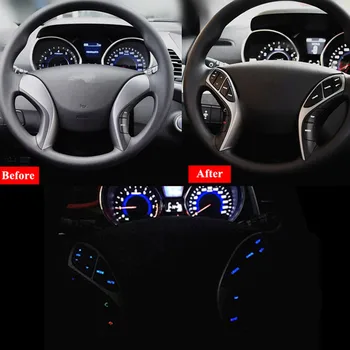 PUFEITE gumb stikalo za Hyundai Elantra i30 Volan gumbi telefon križarjenje krmilnik avto dodatki