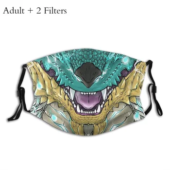 Zinogre Usta Masko Monster Hunter Felyne Palico Igre Zaščita Za Večkratno Uporabo Stroj Maske Z Filtri Usta Pokrov