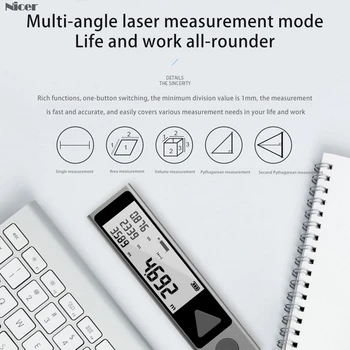 Laser Distance Meter Bluetooth 40M 30M Laser Rangefinder Trena Laser Trak Range Finder Graditi Ukrep, Naprave Ravnilo Orodje za Preizkus